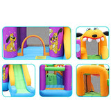 Inflatable Bouncer House with Air Blower and Jumping Castle for Kids (Multicolour, C)