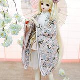 BJD Handmade Doll Japanese Ancient Style Improvement Kimono for BJD Girl Dolls Clothes Accessories,1/4