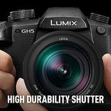 Panasonic LUMIX GH5 4K Digital Camera, 20.3 Megapixel Mirrorless Camera with Digital Live MOS Sensor, 5-Axis Dual I.S. 2.0, 4K 4:2:2 10-Bit Video, Full-Size HDMI Out, 3.2-Inch LCD, DC-GH5 (Black)
