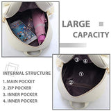 Bowknot Mini Leather Backpacks 3-PCS Cute Small Backpacks Purse for Women Girls
