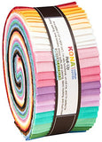 Darlene Zimmerman Kona Cotton Solids 30's Palette Roll Up 40 2.5-inch Strips Jelly Roll Kaufman
