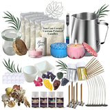 Soy Candle Making Kit for Adults, Easter Gift Print Your Own Message Scented Candle Kit Supplies, Soy Wax, Shells, Cotton and Wooden Wicks, Glitter and More to Make Your Own Candle