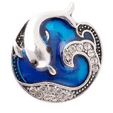 Lovmoment Snap 20MM Ocean Romantic Fairy Tale with Enamel Snap Jewelry Charms (pack of 4 pcs)