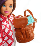 Barbie Travel Skipper Doll, Brunette with Purple Streak, with 4 Accessories Including A Camera and Backpack, for 3 to 7 Year Olds
