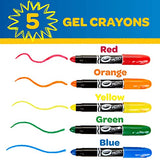 Crayola Gel Crayons, Assorted Colors, Art Supplies, 5 Count