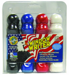 Crafty Dab Window Writer - 4 Pack Clamshell - Patriotic