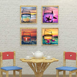 KOTWDQ 4 Pack Diamond Painting Kits for Adults Kids Set Cups Full Drill for Home Wall Decor