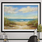 Renditions Gallery Serenity I by Karen Margulis Nautical Wall Art Canvas Framed Nature Artwork Giclee Prints Home Decor Painting, 30 x 40, Black