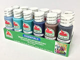 Apple Barrel Acrylic Paint"12 Pack Essentials" (2-Ounce Bottles) & Artist Paint Palette Set