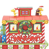 Enesco Jim Shore Peanuts Woodstock's Christmas Train Caboose Figurine, Multicolor
