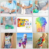 Tie Dye Kit, Upgraded Formulas No fading Clothes Fabric Textile Paints Colorful Tie-Dye Sets for Kids and Adults DIY Arts Craft (5 Colors Kit)