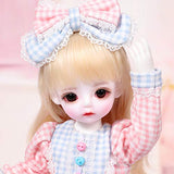 HGCY BJD Dolls 1/6 SD Doll 10.24 Inch Ball Jointed Doll DIY Toys with Full Set Clothes Shoes Wig Makeup, Best Gift for Girls, Suitable for Children Over 2 Years Old