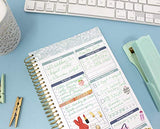 bloom daily planners Bound to-Do List Book - UNDATED Daily Planning System Tear Off Calendar Pages - 6" x 8.25" - Floral Dots