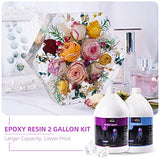 Let's Resin Epoxy Resin Kit, 2 Gallon Deep Pour Epoxy Resin,Bubble Free & Crystal Clear Casting Resin,Fast Curing Resin for Table Top, Countertop, River Table, Wood, Jewelry Making,Art,Craft