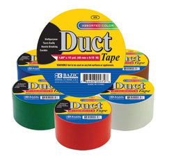 BAZIC 1.88 X 10 Yard Assorted Colored Duct Tape by Bazic