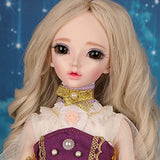 YXX BJD Doll 1/4 SD Doll 14" Ball Joint Doll Beautiful Skirt Makeup Wig DIY Toy The Best Gift for Girls