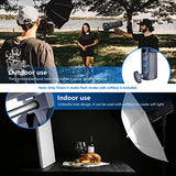 Neewer Vision 4 300W Li-ion Battery Powered Outdoor Studio Flash Strobe (1000 Full Power Flashes with 2.4G System, Trigger Included), Bowens Mount with Softbox Kit for Video Location Photography