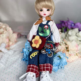 Labstandard 1/6 BJD Doll, Cute Boy Doll Handmade Makeup 12 Inch Ball Jointed Doll Movable Joint Full Set Clothes Shoes Wig, Gift for Girls Kids Children (L)