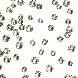 Crystal (001) Clear 2058 Swarovski Nail Art Tiny Small Mixed Sizes ss5 ss7 ss9 Flatbacks No