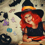 WOCRAFT 42 pcs Mix Halloween Charms Pumpkin Ghost Wizard Hat Moon Bat Pendant for Jewelry Making Necklace Bracelet Earring and Slime DIY Jewelry Accessories Charms (M503)