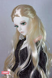 BJD Doll Hair Wig 8-9" 20-22cm golden 1/3 SD DZ DOD LUTS Mohair Long curly hair