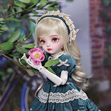 ZDLZDG 1/6 BJD Doll Body 30cm Pure Handmade Ball Jointed Girls Doll with Makeup, Resin SD Doll, DIY Dress up
