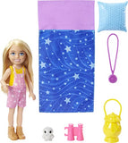 Barbie Doll and Accessories, It Takes Two “Malibu” Camping Doll with Pet Puppy and 10+ Accessories It Takes Two Camping Playset + Chelsea Doll (6 in, Blonde), Pet Owl, Sleeping Bag, Binocu