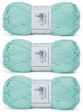 YUYOYE 100% Mercerized Cotton Yarn for Crochet and Knitting - 300g,Aque Green-03