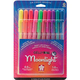 Sakura 38176 10-Piece Gelly Roll Assorted Colors Blister Card Moonlight 10 Bold Point Gel Ink Pen
