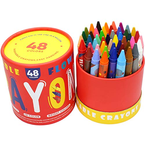 Shop Large Crayons for Kids Ages 2-4, 48 Colo at Artsy Sister.