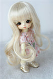 BJD Wig JD148 5-6inch 13-15Long Wave Vora Synthetic Mohair BJD Doll Wigs (Blond, 5-6inch)