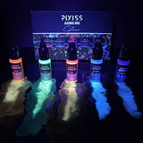 Glow in The Dark Alcohol Ink Set, 5 Glowing Colors, Sunlight and UV Light Activated, for Alcohol Ink Paper, Large 0.5 Ounce Inks