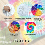 ArtBeek Tie Dye Kit Fabric Dye Art Set 26 Colors DIY Fabric Dye Kit for Craft Arts Shirt Fabric Canvas Shoes