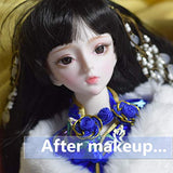 EVA BJD 1/3 BJD Doll 18 Jointed Doll 63cm 18.9" 24.8n for Collect DIY Dolls (Yellow Eyes)