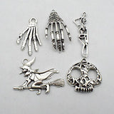 Halloween Charm-100g(about 55-60pcs) Antique Silver Halloween Collection Craft Supplies Charms