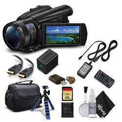 Sony Handycam FDR-AX700 4K HD Video Camera Camcorder with 128GB Memory Card + Carrying Case + HDMI Cable and More - Starter Kit