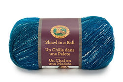 Lion Brand Yarn 828-204 Shawl in a Ball Yarn, Healing Teal