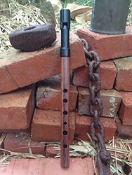 Cocobolo Penny Whistle in Key of D - High Quality Professional Flute - Made by Erik the Flutemaker
