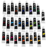 Oil Paint Set - 32 Color Professional Painting Sets for Artists, Beginners & Adults. Complete Collection of Pigment Rich Oil Based Paints. Artist Supplies Kit w/ 12ml Tube Colors & Bonus Paint Brush!