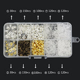 Zikken 1040 Pcs Earring Backs Kit with 10 Style, Safety Silicone and Stainless Steel Earrings Posts