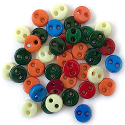 Buttons Galore Tiny Round Buttons - 120 Pieces - Primary - 3 Packs