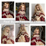 Y&D Princess BJD Doll 1/3 63.5cm SD Ball Joint Doll Gifts for Girl with Full Set Clothes Shoes Socks Wig Hat Eyes DIY Doll Best, 100% Handmade Doll