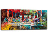 Abstract Canvas Prints Jesus Christ Wall Art Photos of Oil Painting The Last Supper Pop Art Modern Home Decor Poster for Living Room
