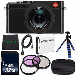 Leica D-LUX (Typ 109) Digital Camera (Black) (International Model) + DMW-BLE9 Replacement Lithium