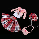 Homyl Enchanted Coat Vest Hat Handbag Set Outfit Clothing for 1/3 60cm Night Lolita BJD SD Doll