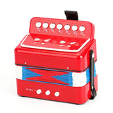 Tosnail Kids Piano Percussion Accordion Musical Toy, Red