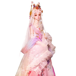 1/3 Bjd Doll 60Cm/24Inch Ball Jointed Doll DIY Toys Cosplay Fashion Dolls with Outfit Clothes Shoes Wigs Makeup for Girls,Xiao Qiao,Chinese Style Doll