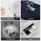 Gr8ware Mini Sewing Machine for Beginners Handheld Portable Sewing Machine Hand Lightweight Electric Sewing 12 Stitches 2 Speed with Foot Pedal for Kids Adults