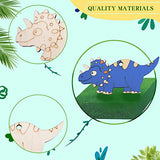 Aweyka 60 Pieces Dinosaur Unfinished Wood Cutouts, 12 Styles Wooden Slices Blank Wooden Paint Crafts for Kids Painting, DIY Crafts Home Decoration Craft Project