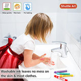 Shuttle Art Washable Dot Markers 26 Colors with Free Activity Book, Fun Art Supplies for Kids Toddlers and Preschoolers, Non Toxic Water-Based Paint Daubers, Dot Art Markers